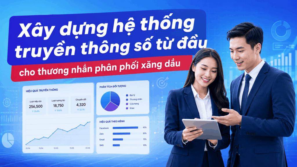 Xây dựng hệ thống truyền thông số từ đầu cho thương nhân phân phối xăng dầu MAX PETRO