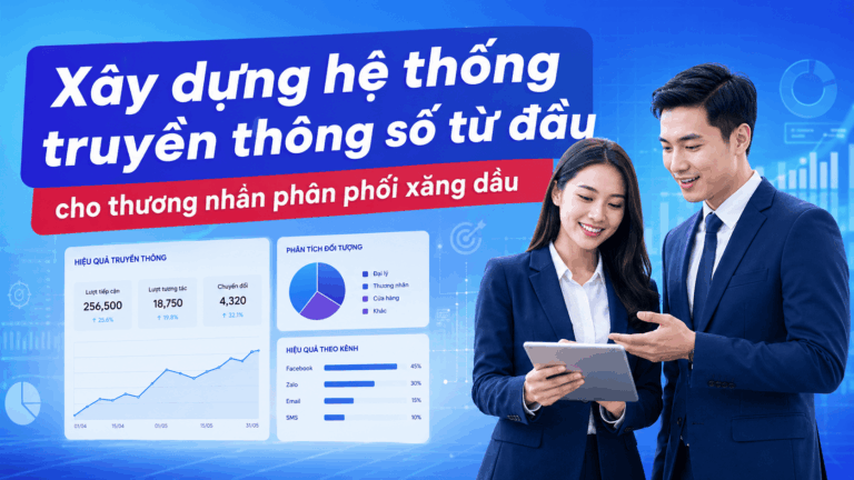 Xây dựng hệ thống truyền thông số từ đầu cho thương nhân phân phối xăng dầu MAX PETRO